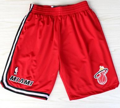 Miami Heat Red Hardwood Classics Revolution 30 Swingman NBA Shorts Cheap