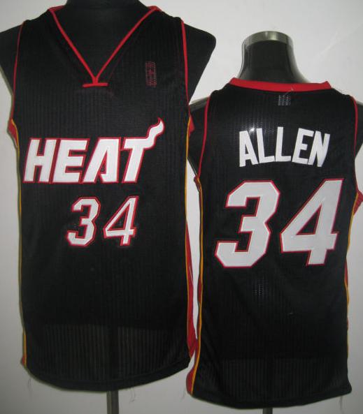 Miami Heat #34 Ray Allen Black Revolution 30 NBA Jerseys Cheap