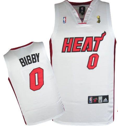 Miami Heat 0 Mike Bibby White 2012 Fianls Champions NBA Jerseys Cheap