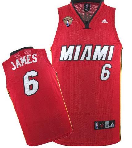 Miami Heat 6 LeBron James Red Mesh 2012 Fianls NBA Jerseys Cheap