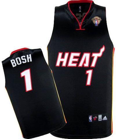 Miami Heat 1 Chris Bosh Black 2012 Fianls NBA Jerseys Cheap