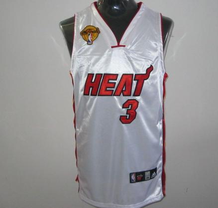 Miami Heat 3 Dwyane Wade White 2011 NBA Finals Jersey Cheap