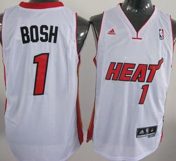 Revolution 30 Miami Heat 1 Chris Bosh White Swingman Jersey Cheap