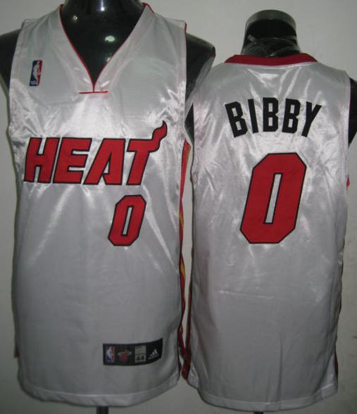 Miami Heat 0 Bibby White Jersey Cheap
