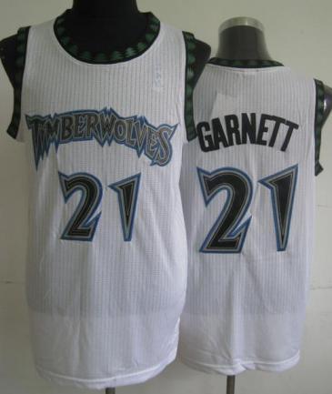 Minnesota Timberwolves 21 Kevin Garnett White Hardwood Classics Revolution 30 NBA Jerseys Cheap