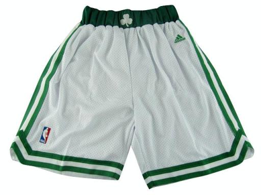 Boston Celtics White Mesh Swingman NBA Shorts Cheap