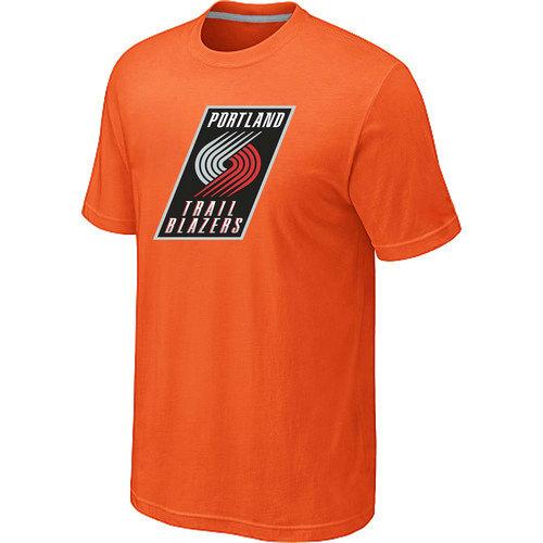 NBA Portland Trail Blazers Big & Tall Primary Logo Orange T-Shirt Cheap