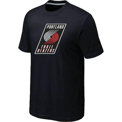 NBA Portland Trail Blazers Big & Tall Primary Logo Black T-Shirt Cheap