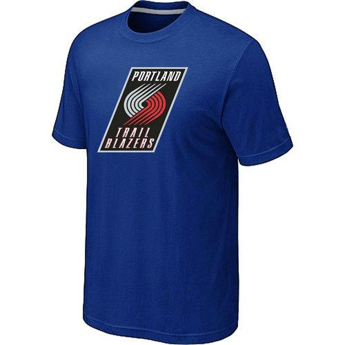 NBA Portland Trail Blazers Big & Tall Primary Logo Blue T-Shirt Cheap