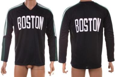 NBA Boston Celtics Black Long Sleeve Training Clothes Cheap