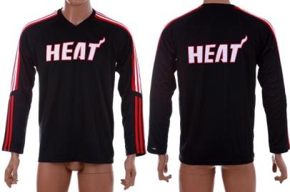NBA Miami Heat Black Long Sleeve Training Clothes Cheap