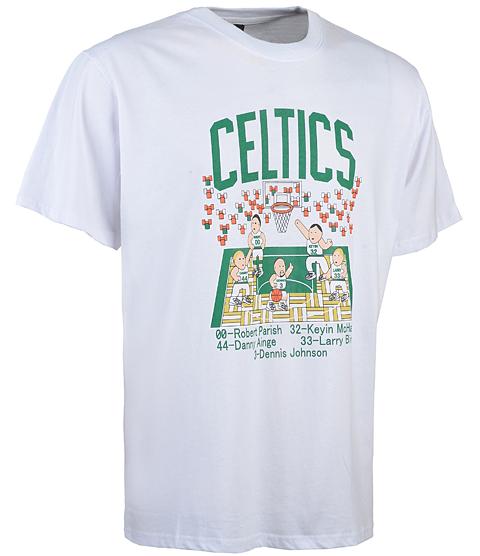 Boston Celtics White Team NBA Basketball T-Shirt Cheap