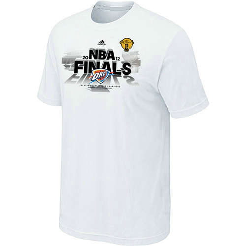 Oklahoma City Thunder adidas 2012 Western Conference Champions T-Shirt White Cheap