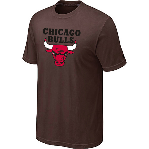 Chicago Bulls Big & Tall Primary Logo Brown T-Shirt Cheap