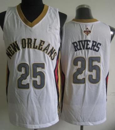 New Orleans Pelicans 25 Austin Rivers White Revolution 30 NBA Jerseys Cheap