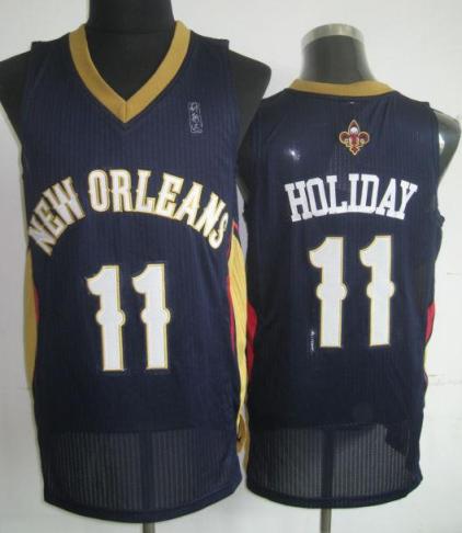 New Orleans Pelicans 11 Jrue Holiday Blue Revolution 30 NBA Jerseys Cheap