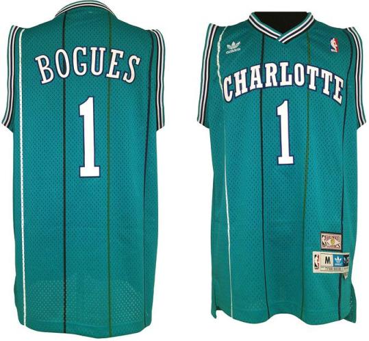 Charlotte Hornets 1 Tyrone Bogues Green Soul Swingman NBA Jersey Cheap