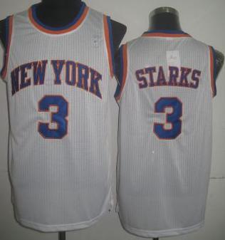 New York Knicks 3 John Starks White Revolution 30 NBA Jersey Cheap