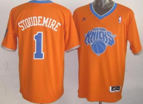 New York Knicks 1 Amar'e Stoudemire Orange Revolution 30 Swingman NBA Jersey 2013 Christmas Style Cheap