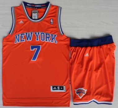 New York Knicks 7 Carmelo Anthony Orange Revolution 30 Swingman NBA Jerseys Shorts Suits Cheap