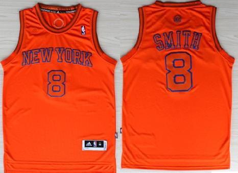 New York Knicks 8 JR Smith Orange Revolution 30 Swingman NBA Jerseys Christmas Style Cheap
