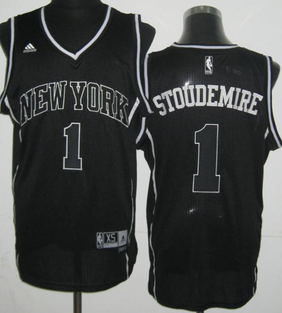New York Knicks 1 Amar'e Stoudemire Black Revolution 30 NBA Jerseys Cheap