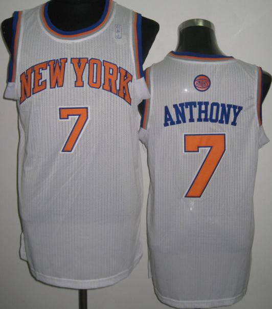 New York Knicks 7 Carmelo Anthony White Revolution 30 NBA Jerseys Cheap