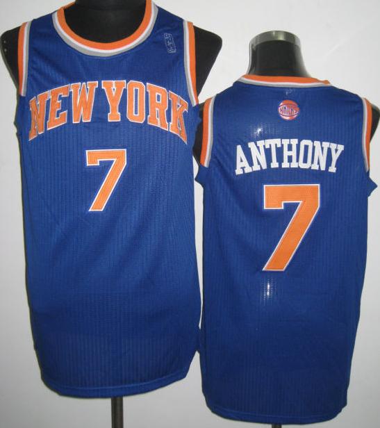 New York Knicks 7 Carmelo Anthony Blue Revolution 30 NBA Jerseys Cheap
