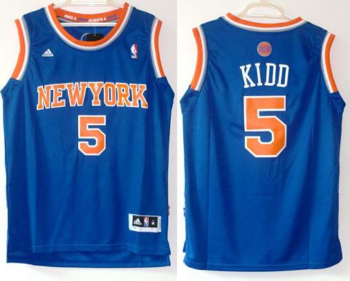 New York Knicks 5 Jason Kidd Blue Revolution 30 Swingman NBA Jersey New Style Cheap