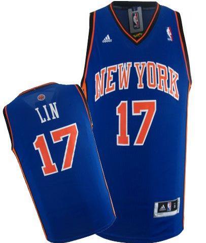 New York Knicks 17 Jeremy Lin Blue Revolution 30 Swingman Jersey Cheap