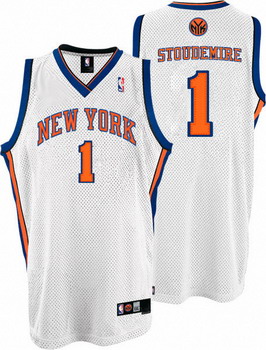 New York Knicks 1 Amare Stoudemire White Swingman Jerseys Cheap