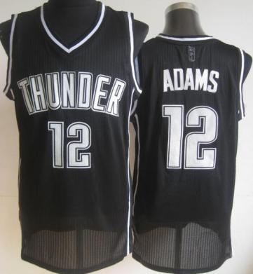 Oklahoma City Thunder 12 Steven Adams Black Revolution 30 NBA Jerseys