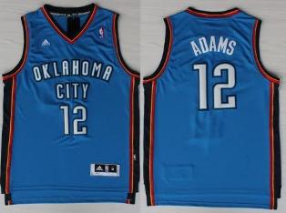 Oklahoma City Thunder 12 Steven Adams Blue Revolution 30 Swingman NBA Jerseys Cheap