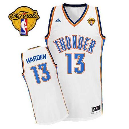 Oklahoma City Thunder #13 James Harden White 2012 Fianls Revolution 30 Swingman NBA Jerseys Cheap