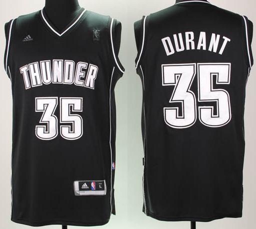 Revolution 30 Oklahoma City Thunder 35 Durant Black Swingman Jersey Cheap