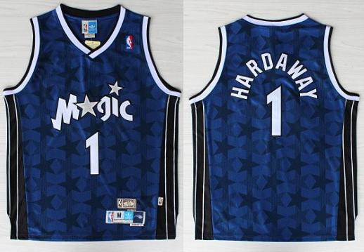 Orlando Magic 1 Penny Tim Hardaway Blue Dark Star NBA Jersey Cheap