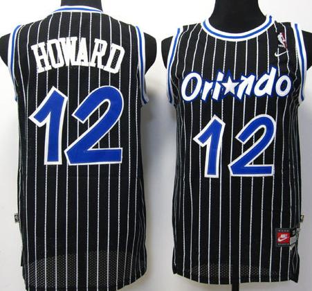 Orlando Magic 12 Dwight Howard Black NBA Jerseys Cheap