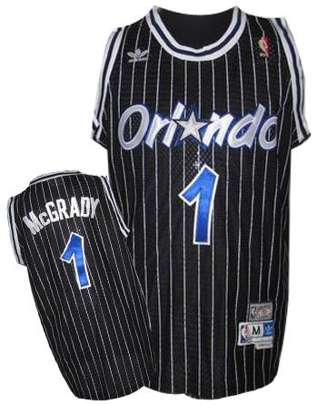Orlando Magic 1 McGRADY Black Jersey Cheap