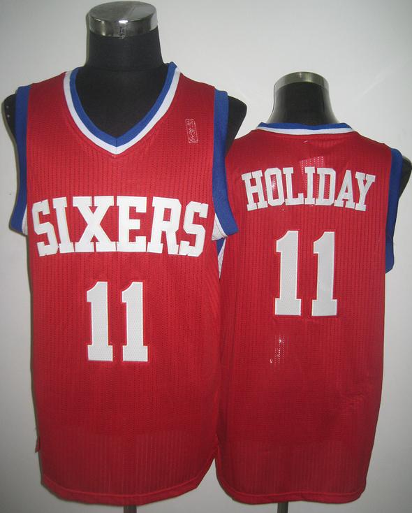Philadelphia 76ers 11 Jrue Holiday Red Revolution 30 NBA Jerseys Cheap