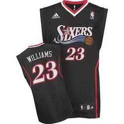 Philadelphia 76ers #23 Louis Williams Black Jersey Cheap