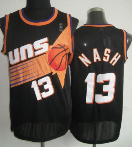 Phoenix Suns 13 Steve Nash Black Hardwood Classics Revolution 30 NBA Jerseys Cheap