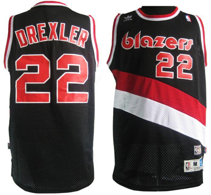 Portland Trail Blazers 22 Clyde Drexler Black Soul Swingman NBA Jersey Cheap