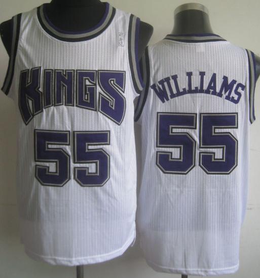 Sacramento Kings 55 Jason Williams White Revolution 30 NBA Jerseys Cheap