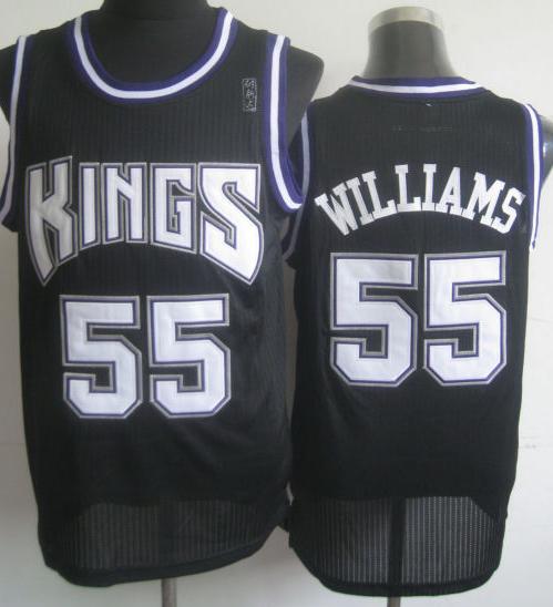 Sacramento Kings 55 Jason Williams Black Revolution 30 NBA Jerseys Cheap