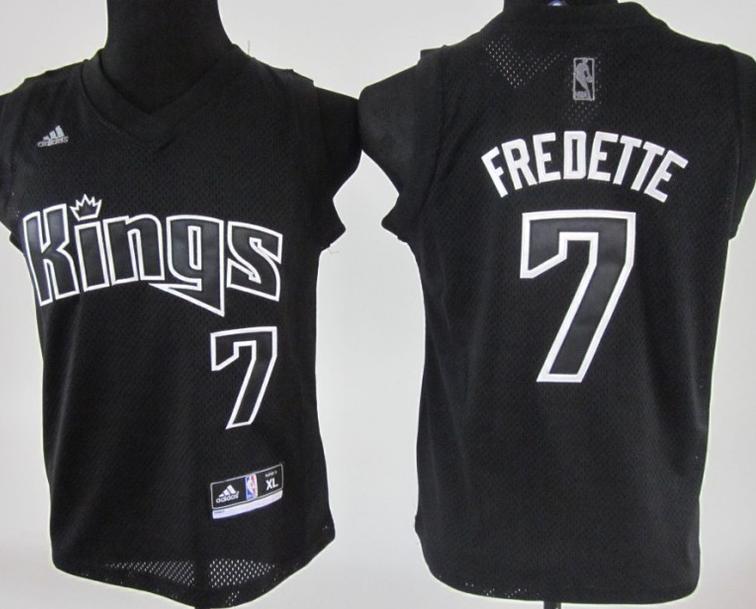 Sacramento Kings 7 Jimmer Fredette Black Jersey Cheap