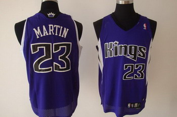 Sacramento Kings 23 MARTIN blue SWINGMAN jerseys Cheap
