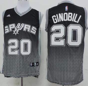 San Antonio Spurs 20 Manu Ginobili Black Drift Fashion NBA jersey Cheap