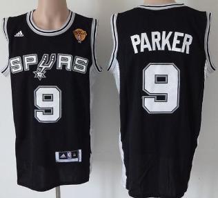 San Antonio Spurs 9 Tony Parker Black Revolution 30 Swingman 2013 Finals Patch NBA Jerseys Cheap