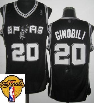 San Antonio Spurs 20 Manu Ginobili Black Revolution 30 2013 Finals Patch NBA Jerseys Cheap