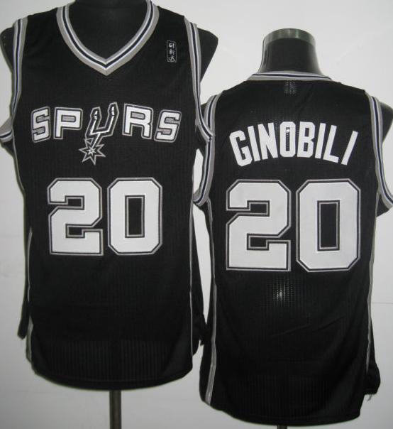 San Antonio Spurs 20 Manu Ginobili Black Revolution 30 NBA Jerseys Cheap